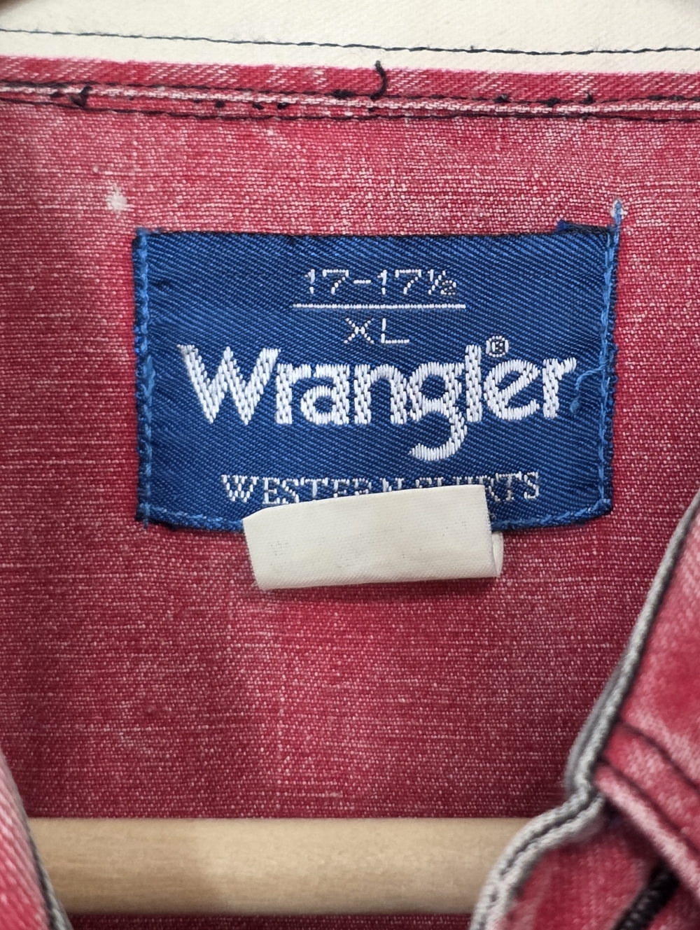 Vintage 90s Wrangler Western Striped Brushpopper Button-Down XL - Picture 4 of 7